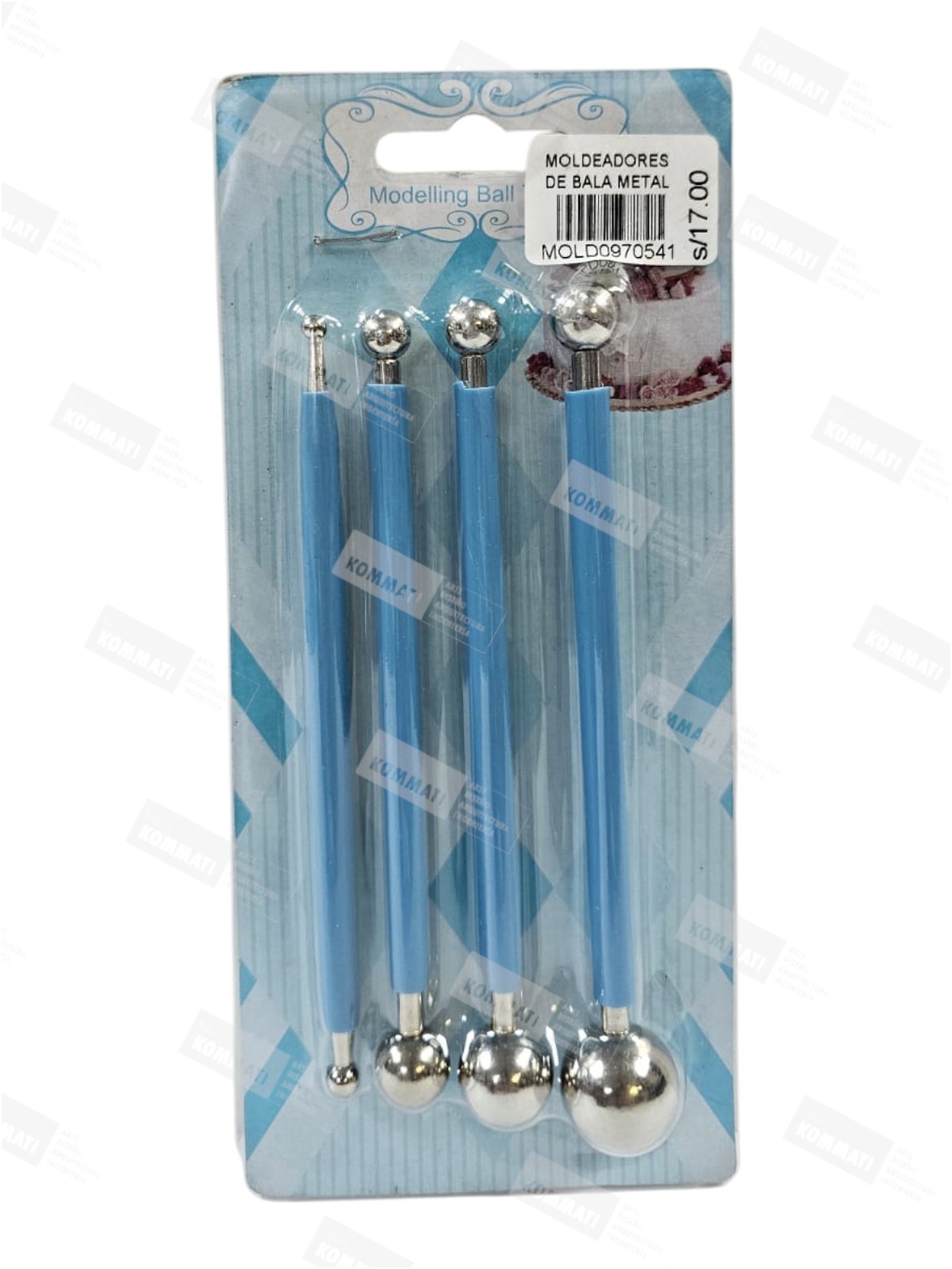 BOLEADOR DE METAL REDONDO X4 UNID