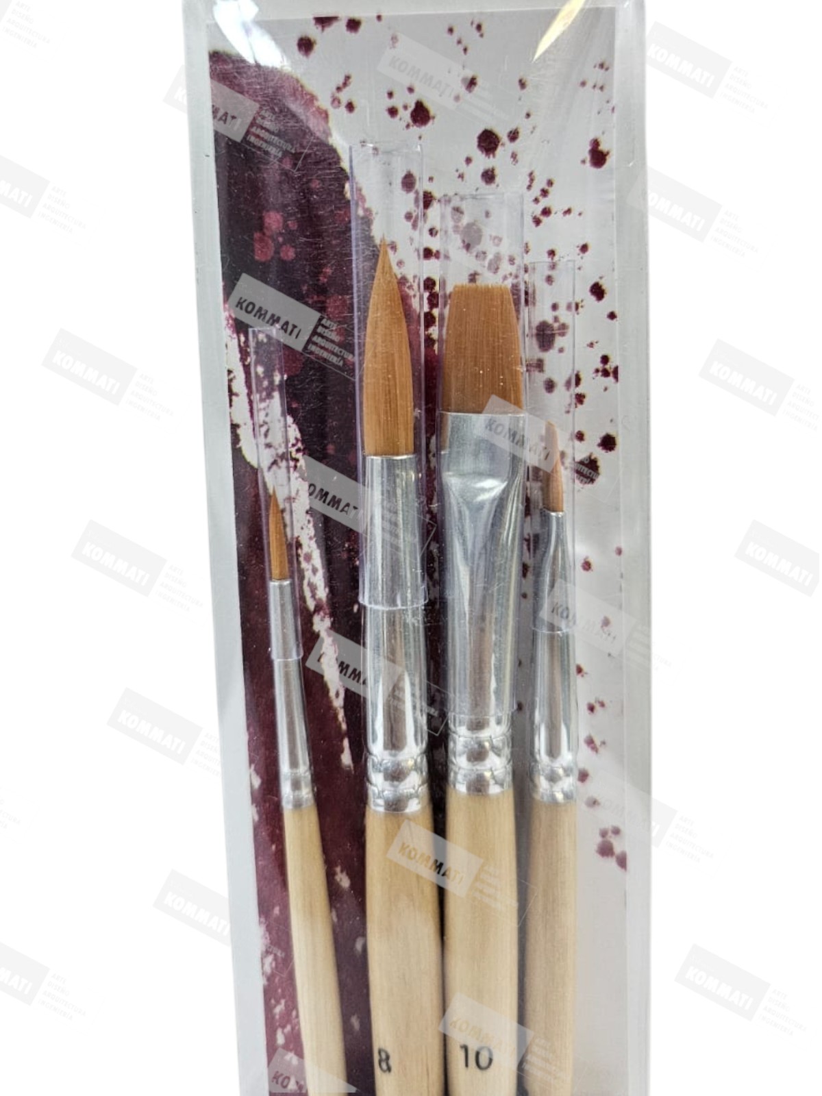 PINCELES KUM SCHOOL & ART SURTIDO SET X4 UNID - KUM - Imagen 2