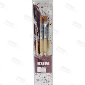 PINCELES KUM SCHOOL & ART SURTIDO SET X4 UNID - KUM