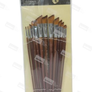 PINCELES X12 BISELADO MANGO DE MADERA - BOMEIJIA