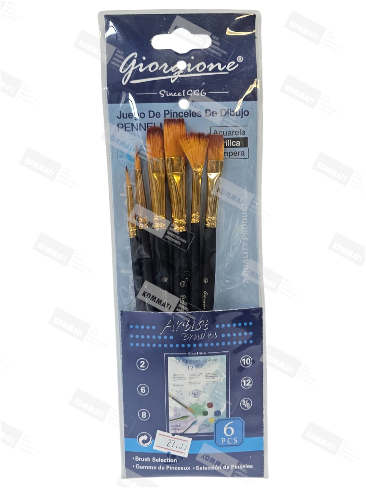 PINCELES X6 MIXTO ARTIST BRUSH - GIORGIONE