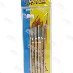 PINCELES X6 REDONDO AMARILLO - VALU