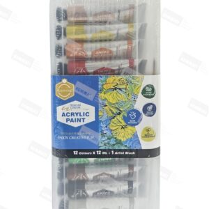 PINTURA ACRILICA EN CHISGUETE X12 + CAJA PLASTICA - KEEP SMILING