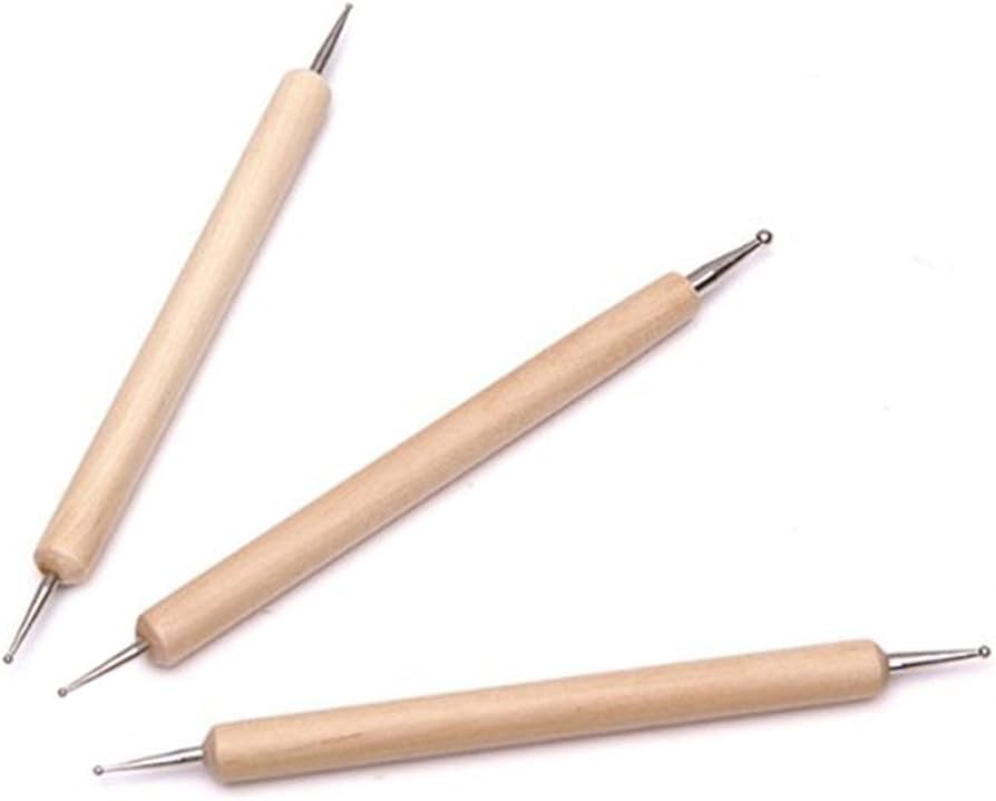 PUNZONES BOLEADOR DE MADERA X3 DOBLE PUNTA - ART TOOLS - Imagen 2